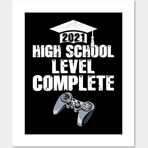 Funny Graduation - Senior Gamer 2021 Grad Wall Art by paveldmit